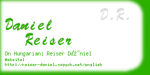 daniel reiser business card